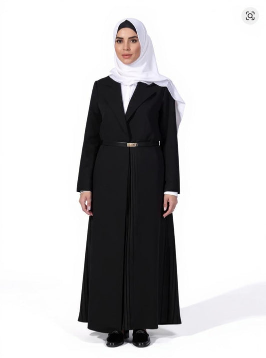 Cardigan Pleated Long Dress