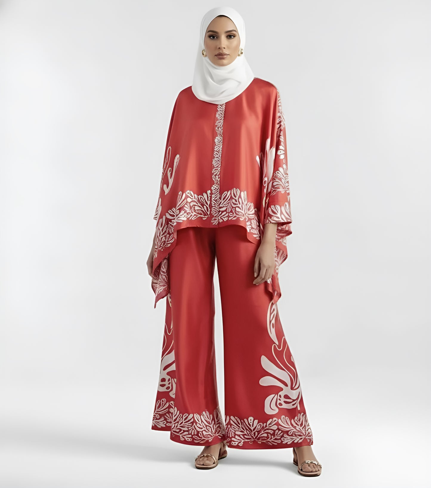 Stylish Geometric Print Pants Set