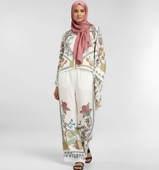Stylish Geometric Print Pants Set
