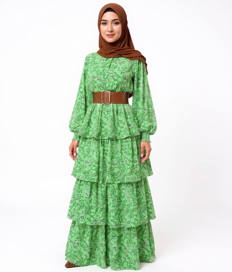 Floral Long Sleeve Loose Dress s