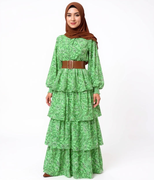 Floral Long Sleeve Loose Dress s