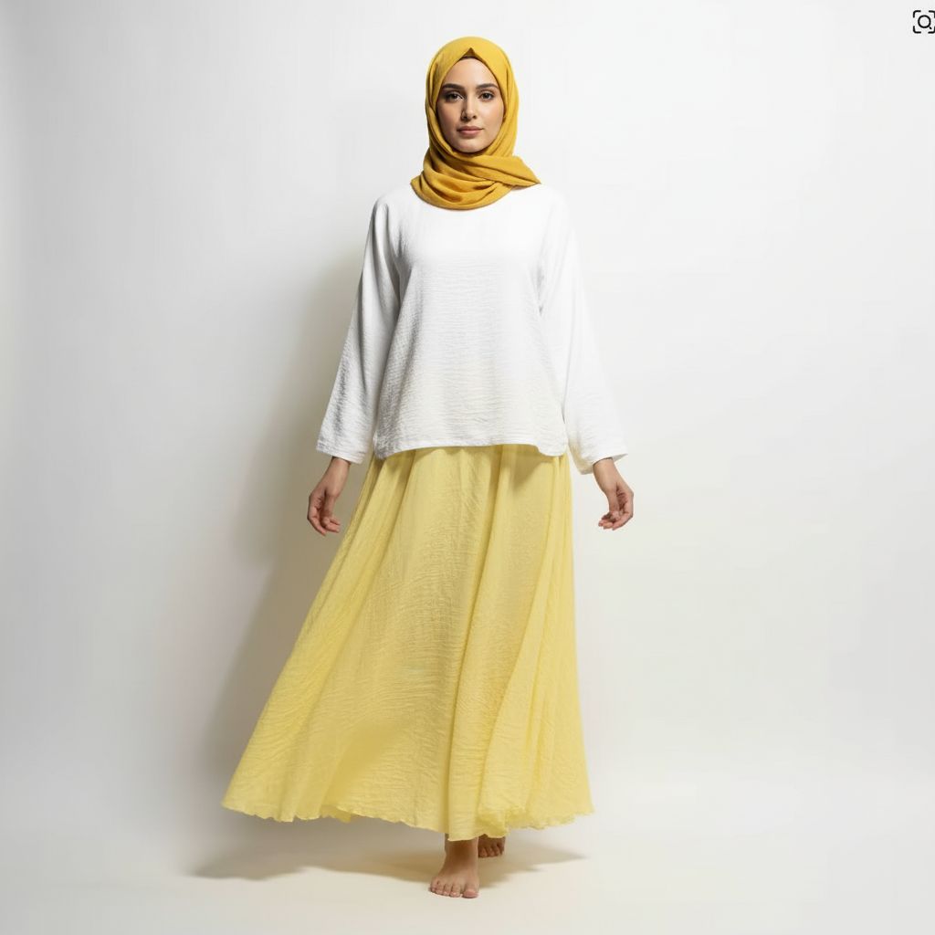 Summer Elegant High-Waist Linen Skirt