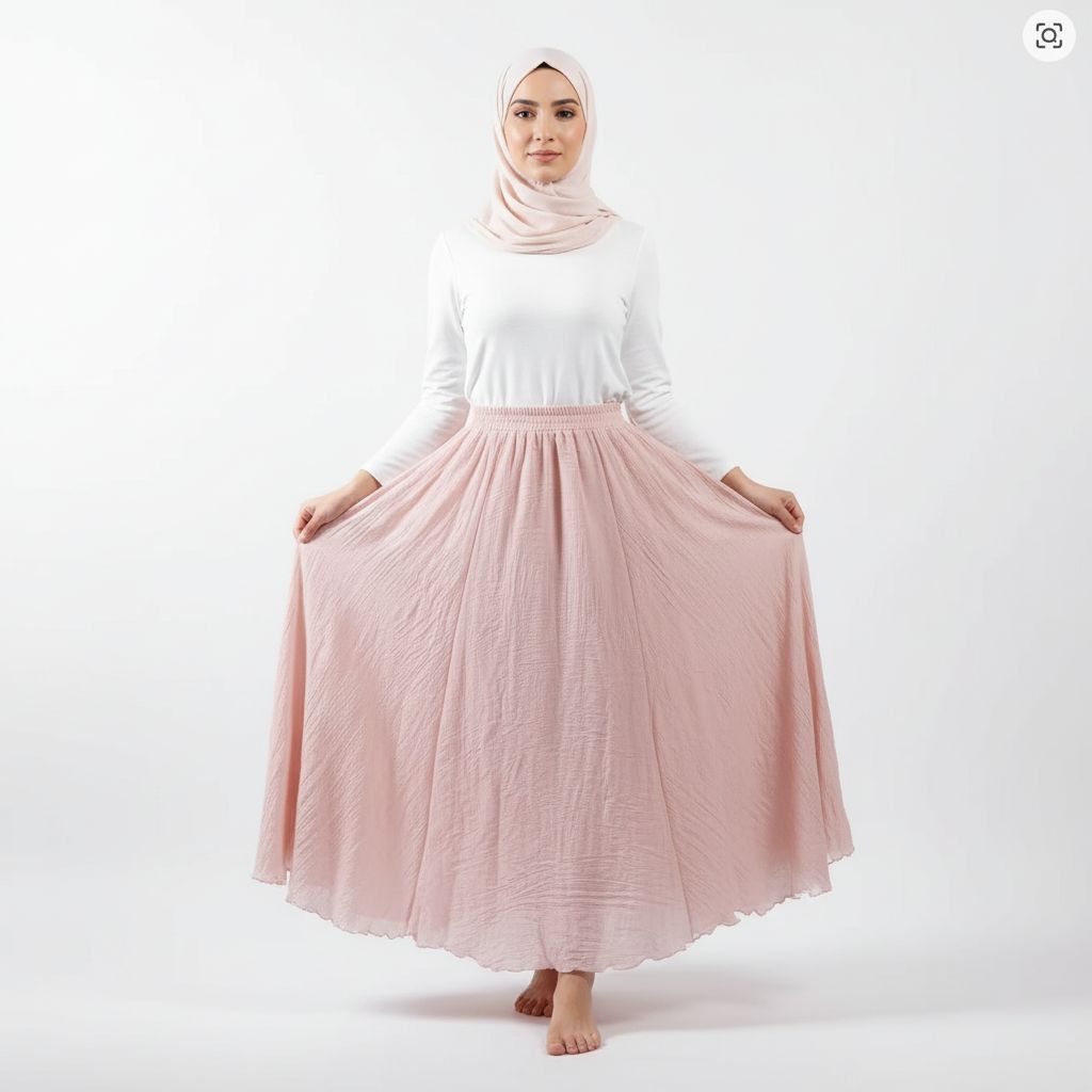 Summer Elegant High-Waist Linen Skirt