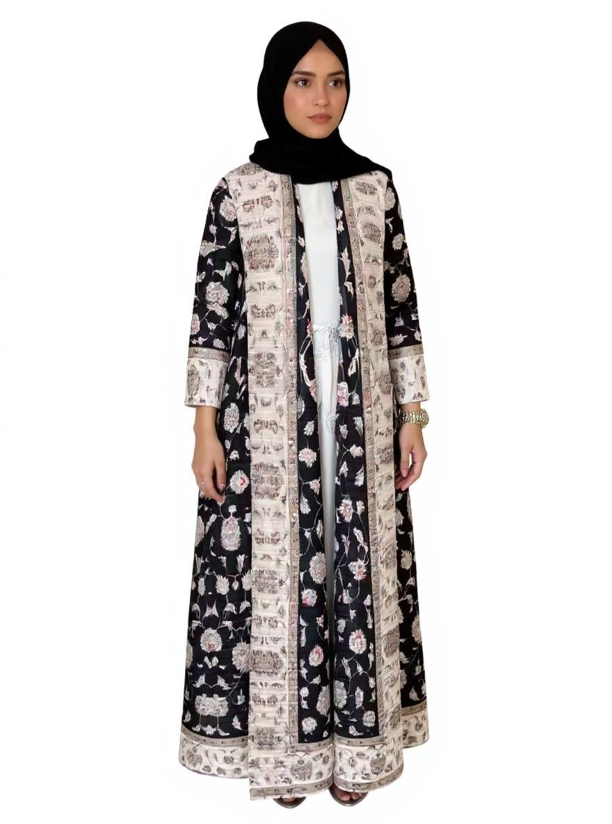 Printed Robe Kaftan Long Sleeve