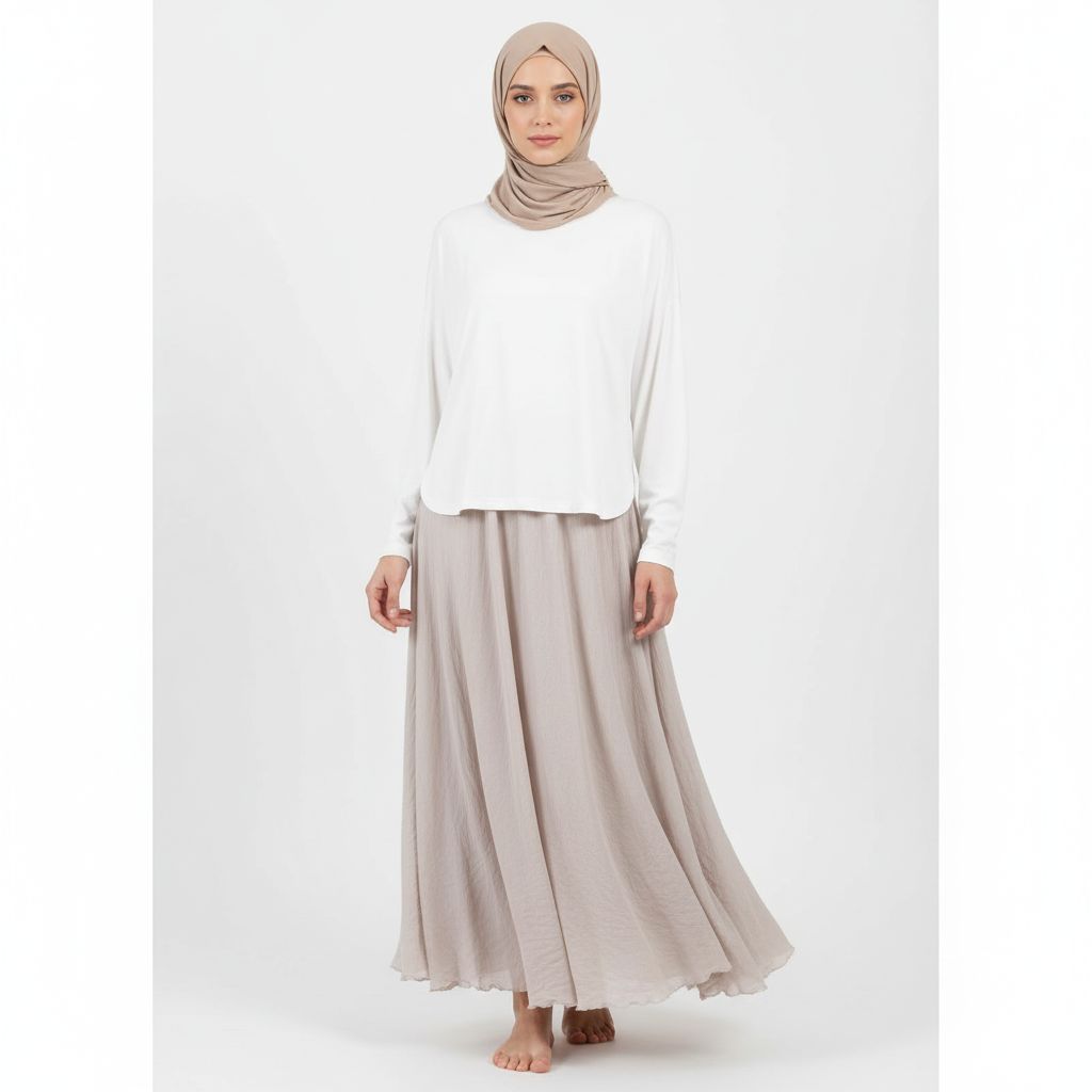 Summer Elegant High-Waist Linen Skirt