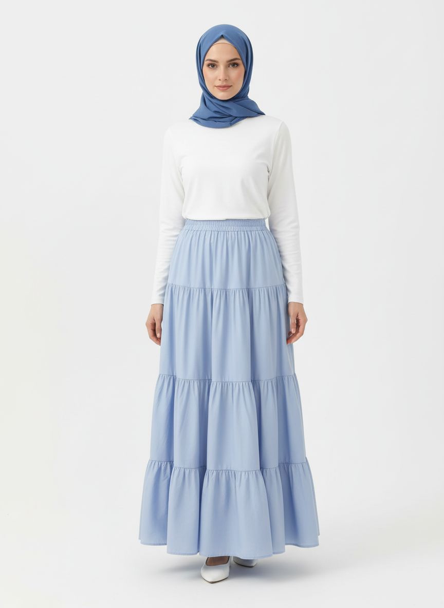 Casual Holiday Solid Color Maxi Skirt