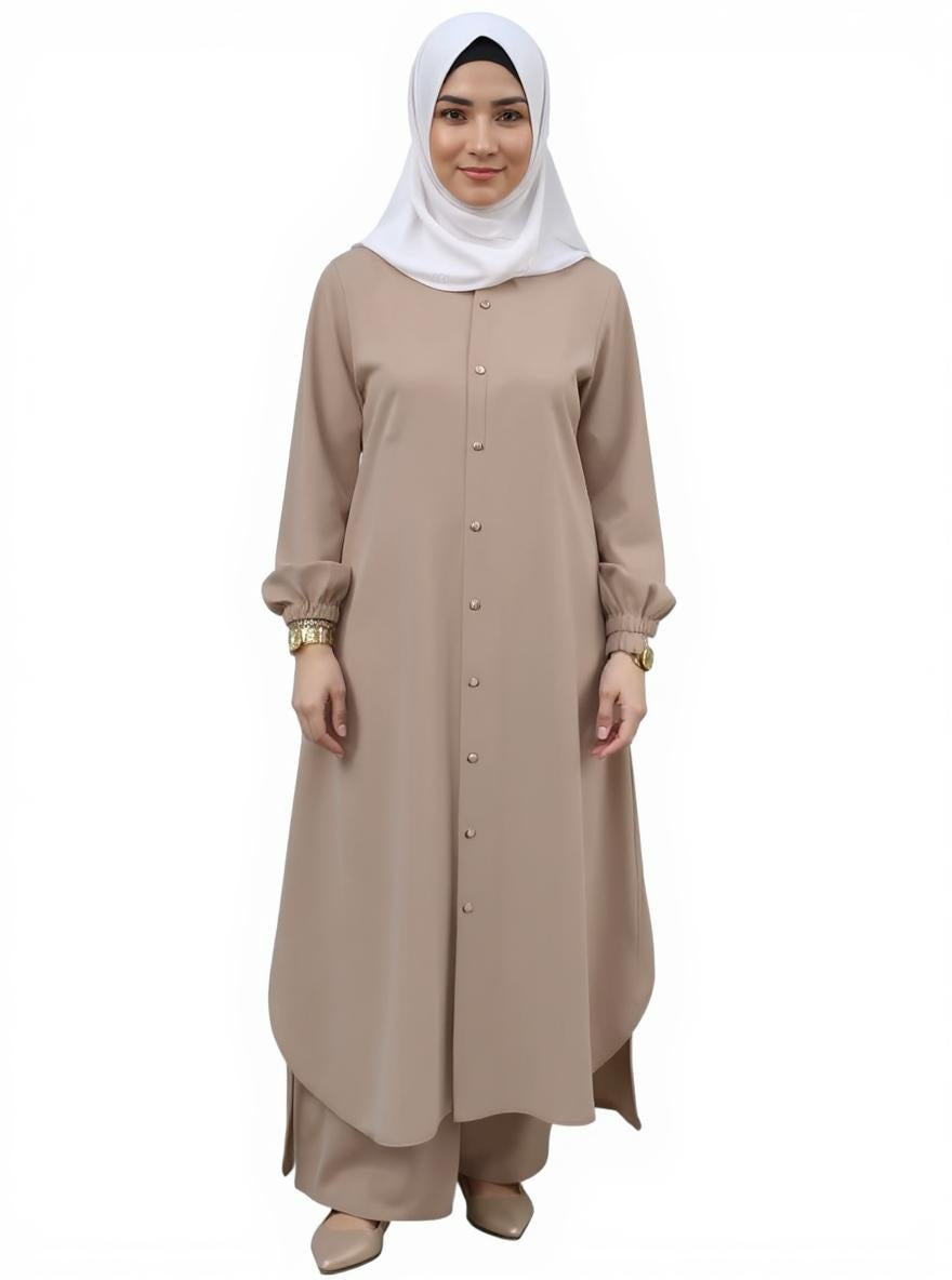 2 piece Set Long Sleeve Shirt Set Causal Pants Suits