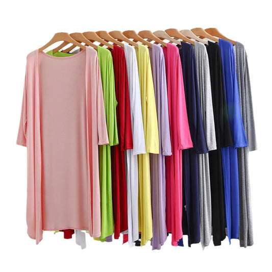 Long Cotton Cardigan Female Long Sleeve