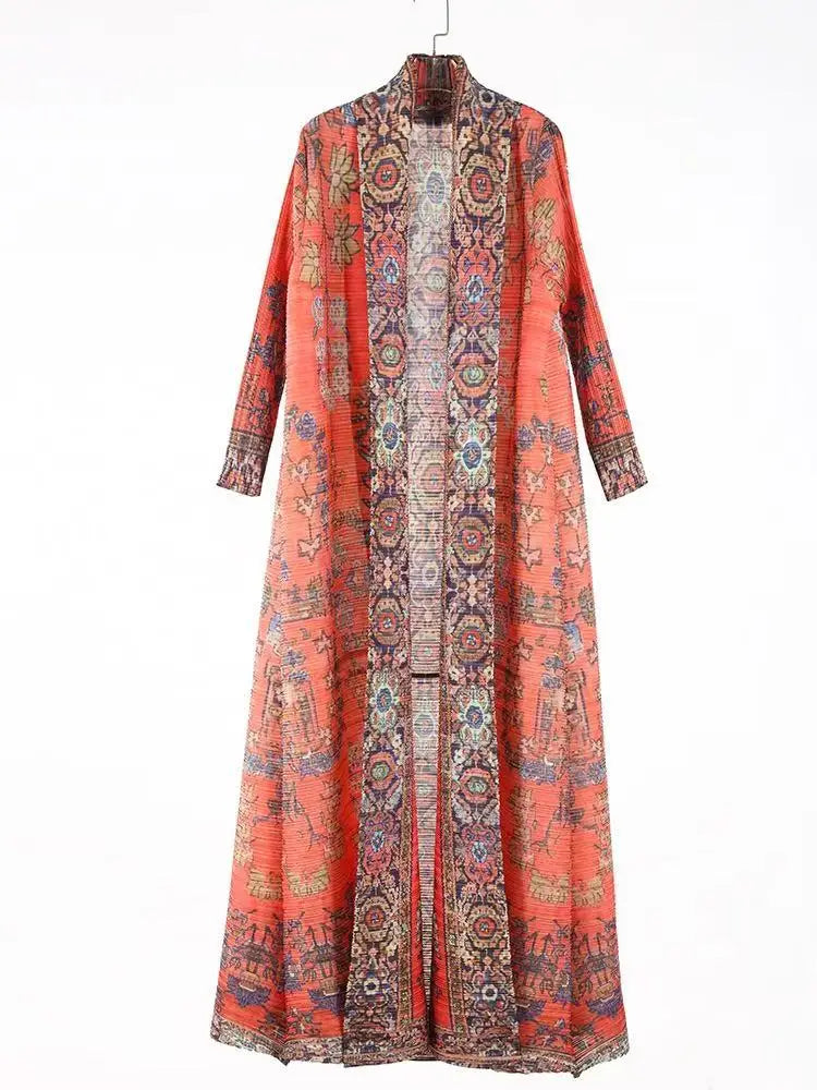 Printed Robe Kaftan Long Sleeve