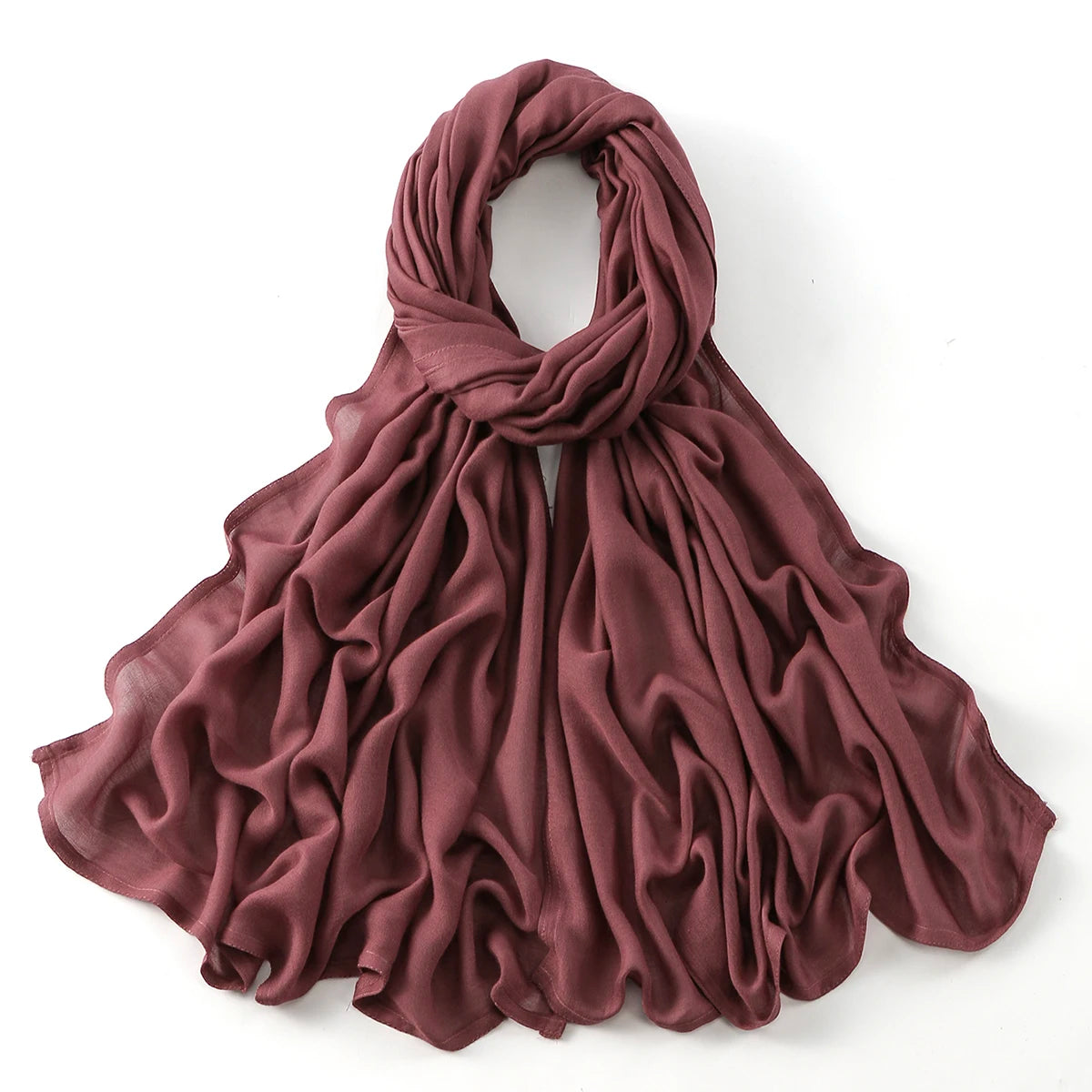 185*75cm Hijab Thin Plain Scarf