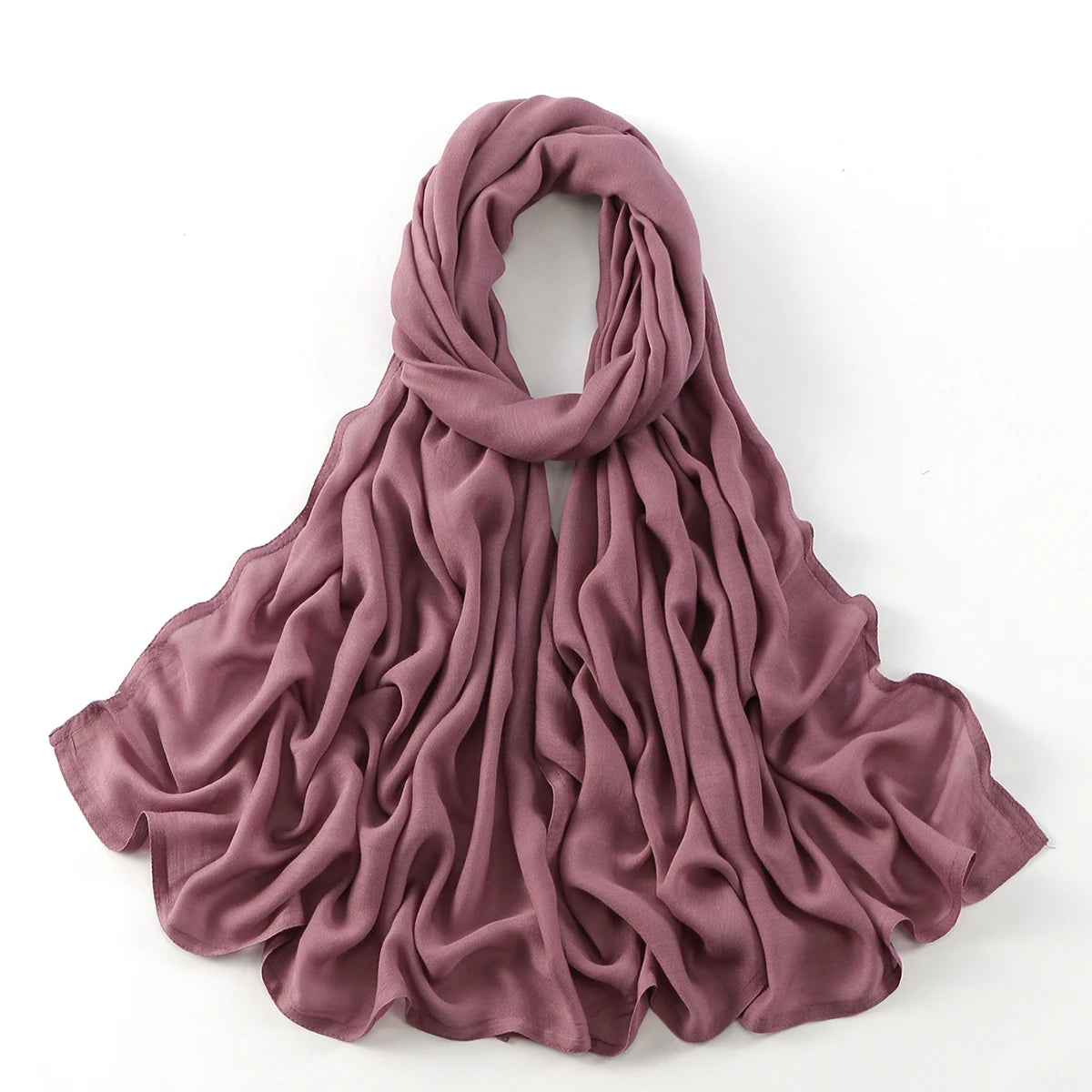 185*75cm Hijab Thin Plain Scarf