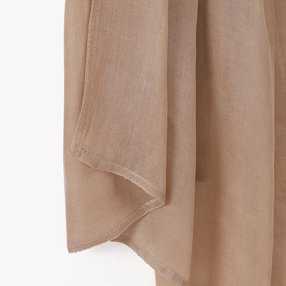 Thin Plain Shawls Soft Viscose Rayon Headscarf