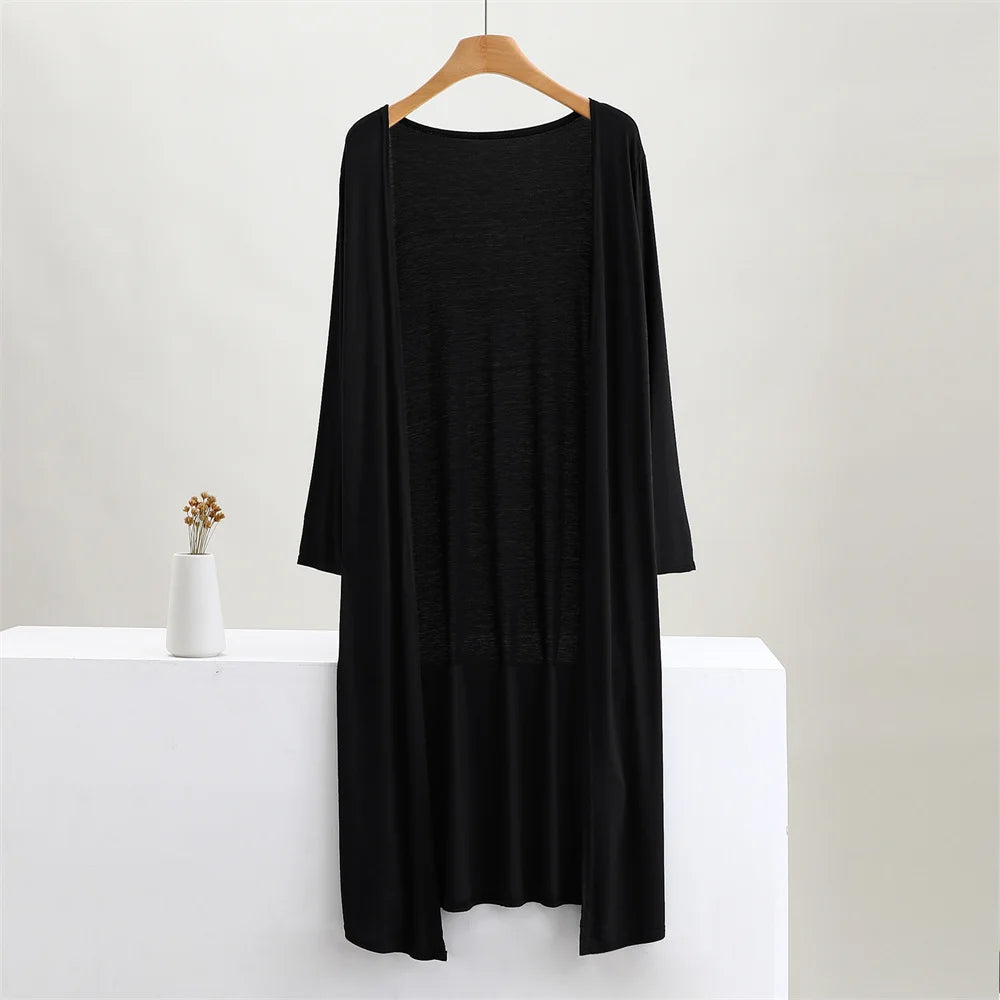 Long Cotton Cardigan Female Long Sleeve