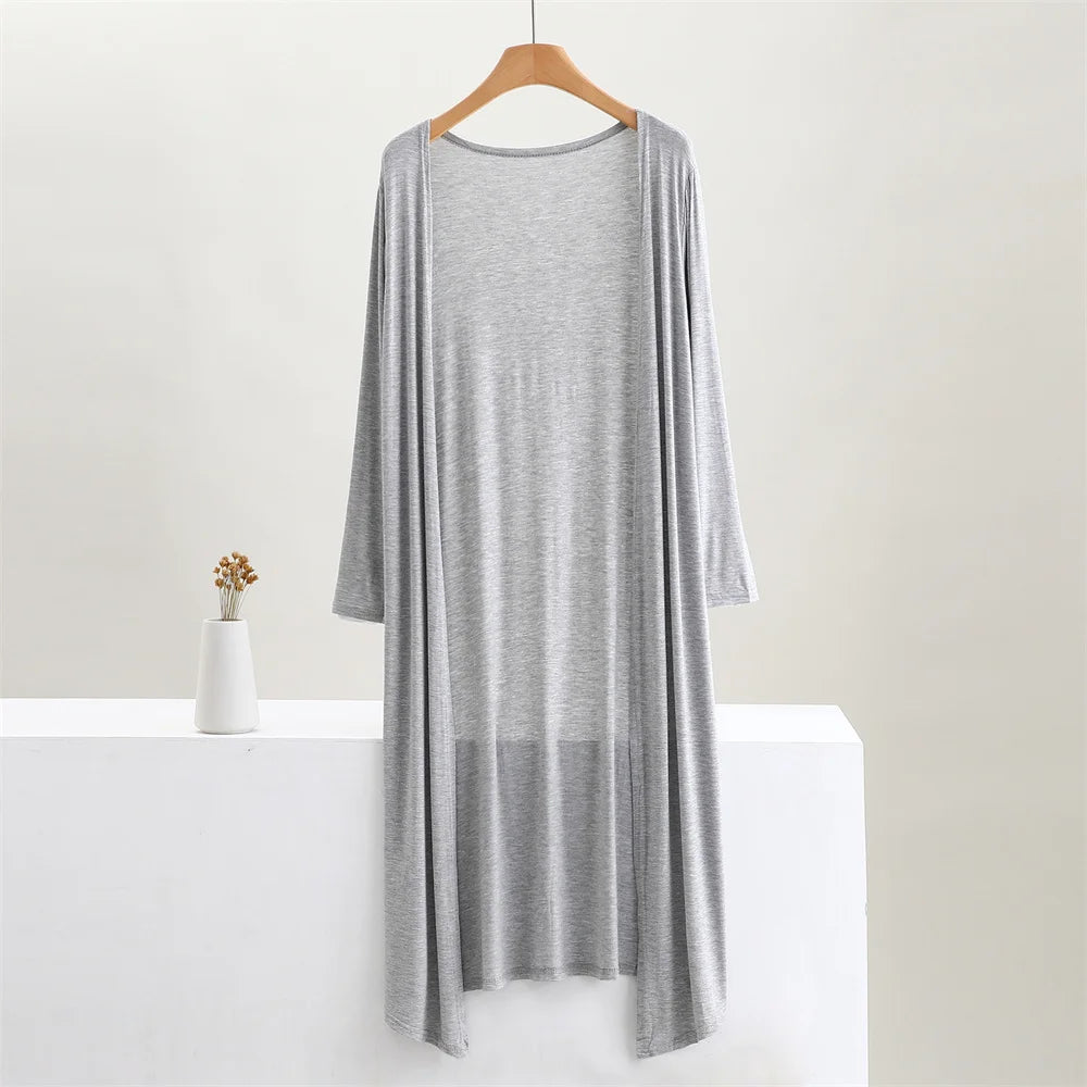 Long Cotton Cardigan Female Long Sleeve