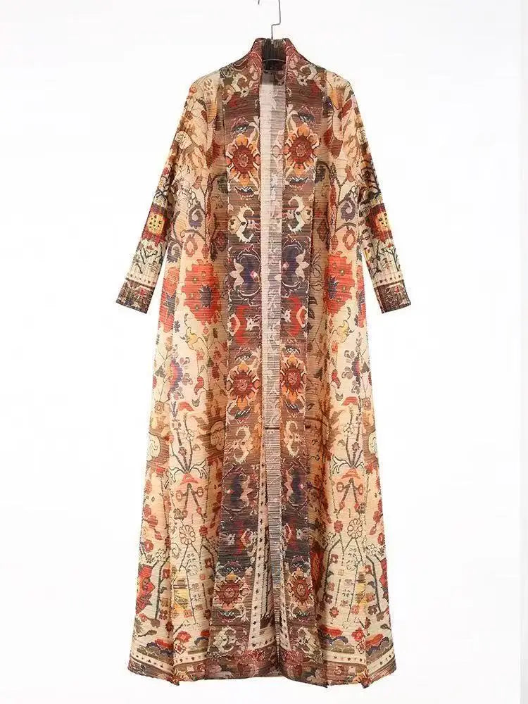 Printed Robe Kaftan Long Sleeve