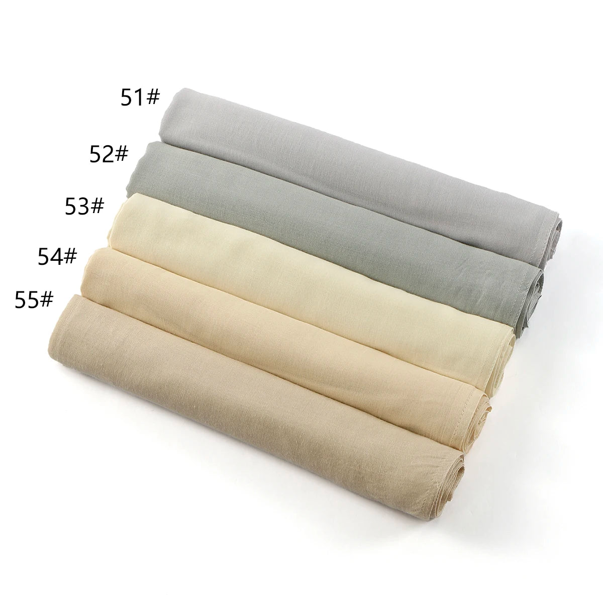 185*75cm Hijab Thin Plain Scarf