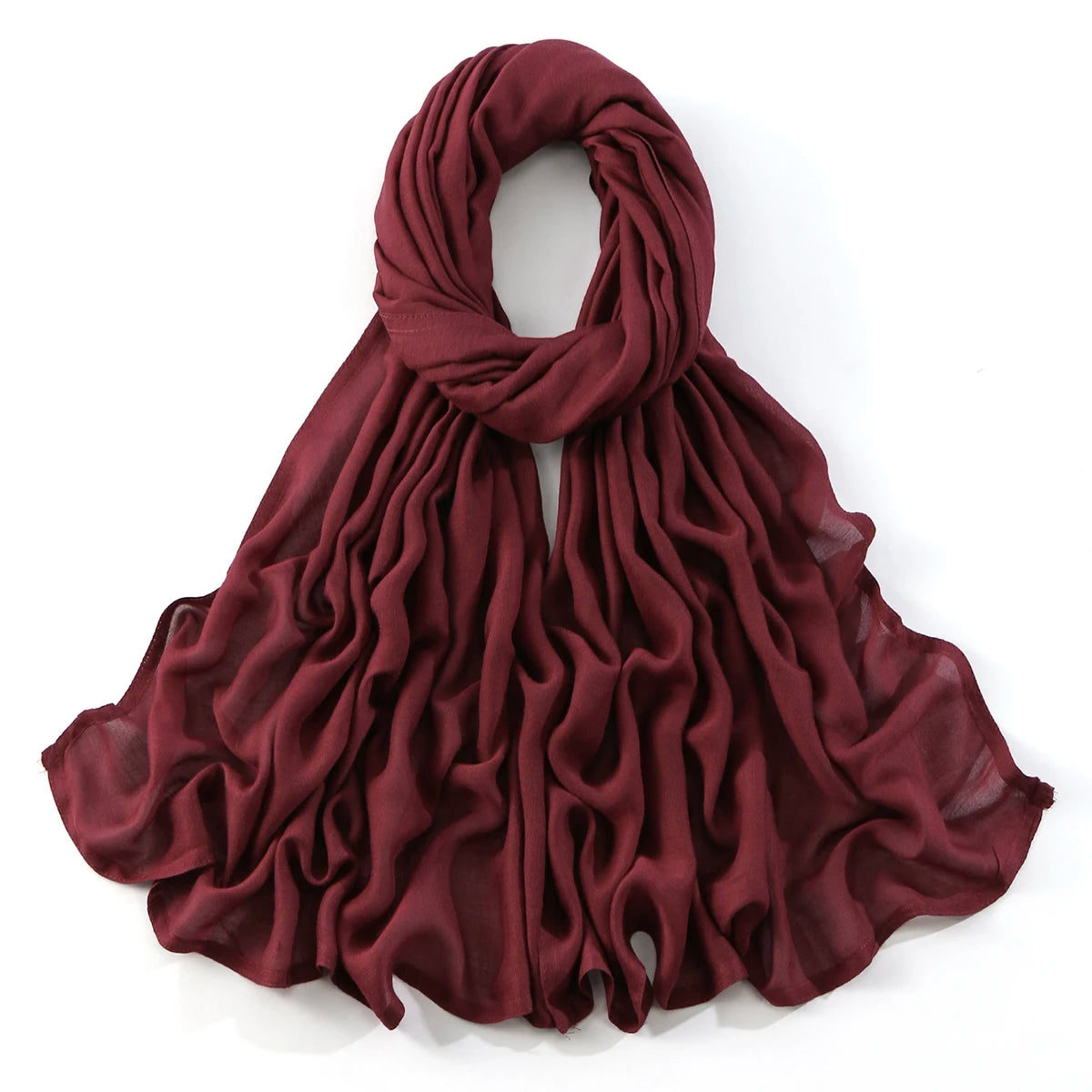 185*75cm Hijab Thin Plain Scarf