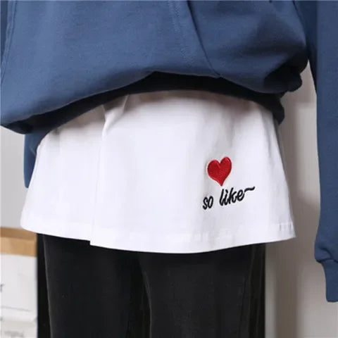 Skirt Bottoming Sweatshirt Fake Bottom
