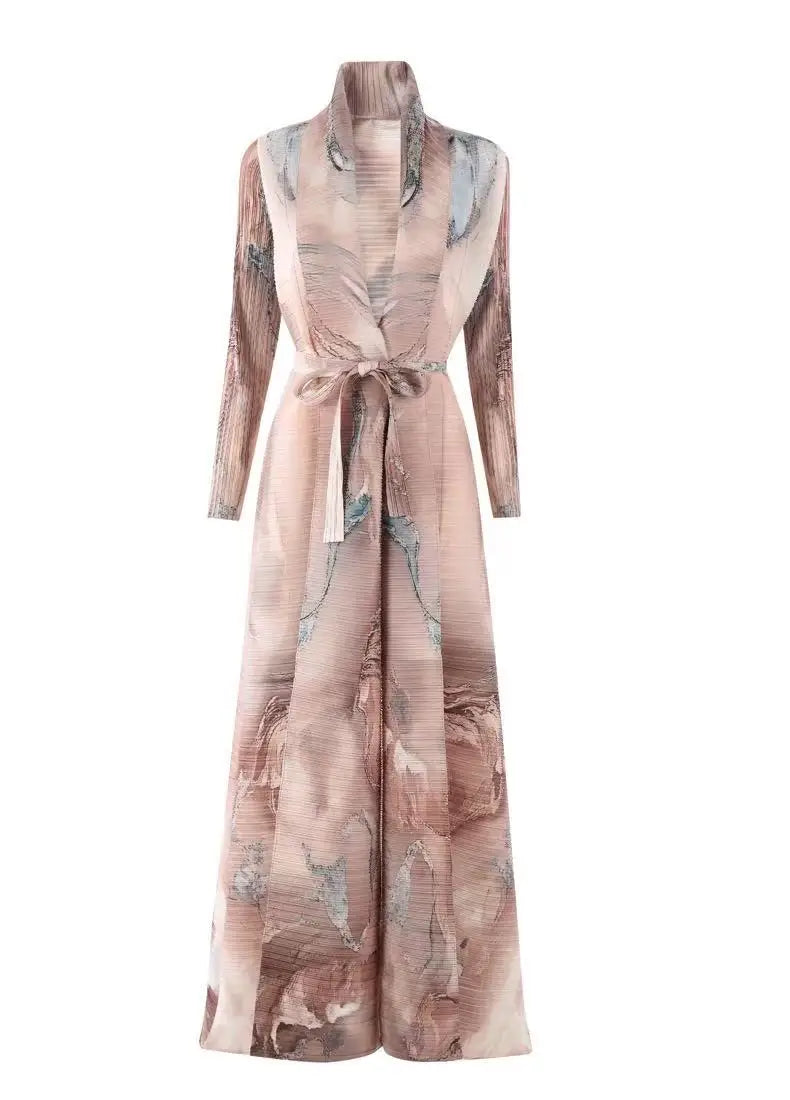 Printed Robe Kaftan Long Sleeve