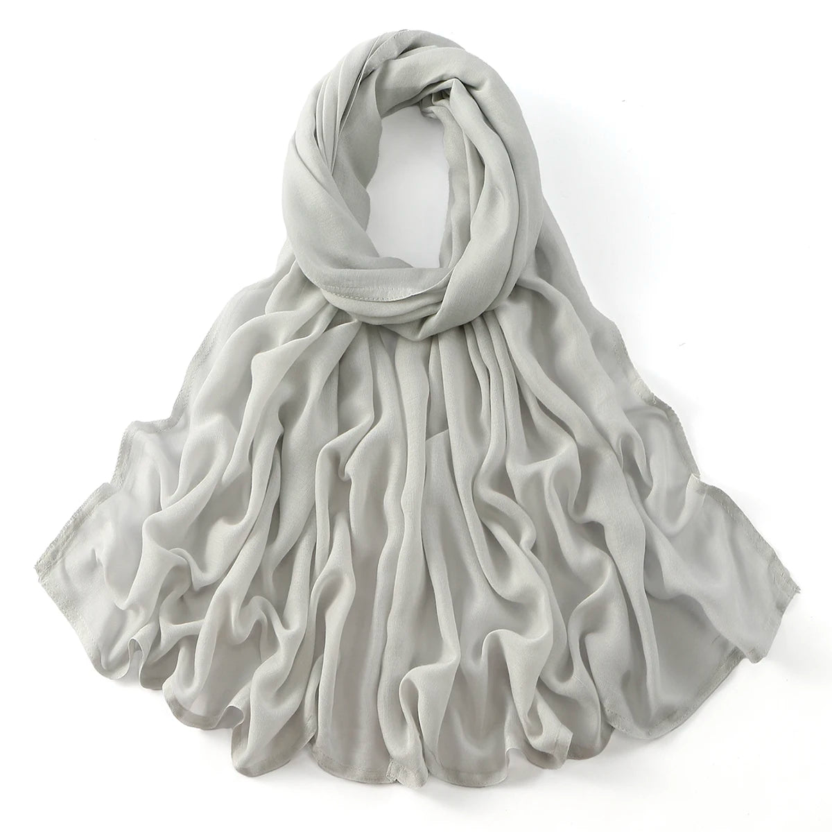 185*75cm Hijab Thin Plain Scarf