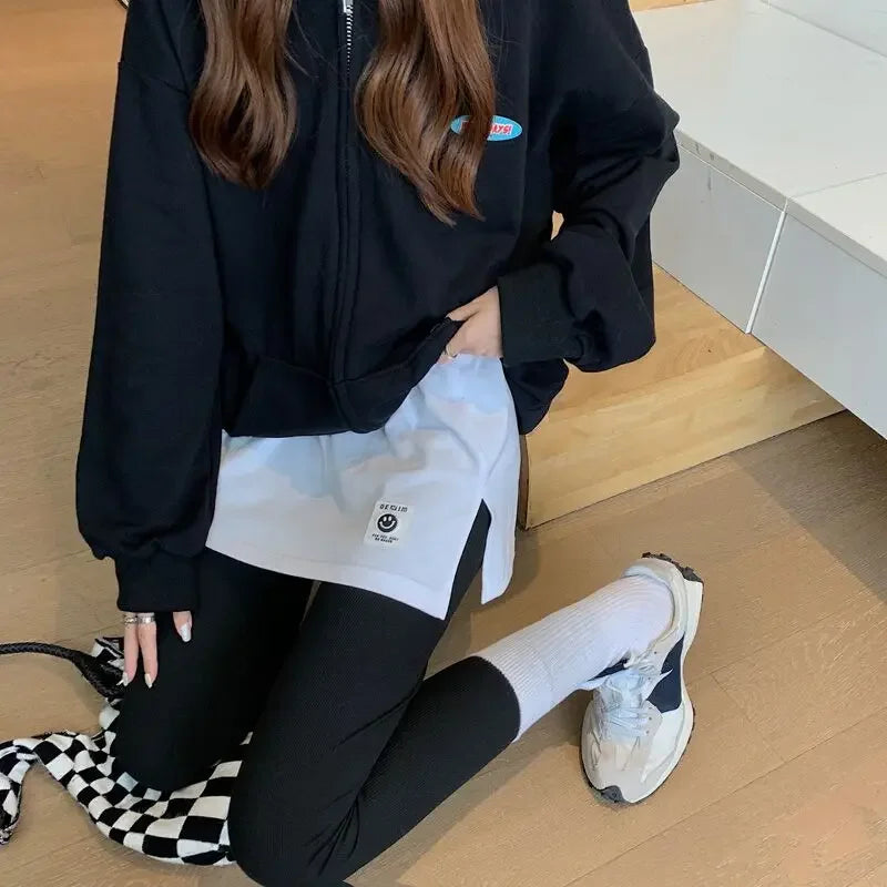 Skirt Bottoming Sweatshirt Fake Bottom
