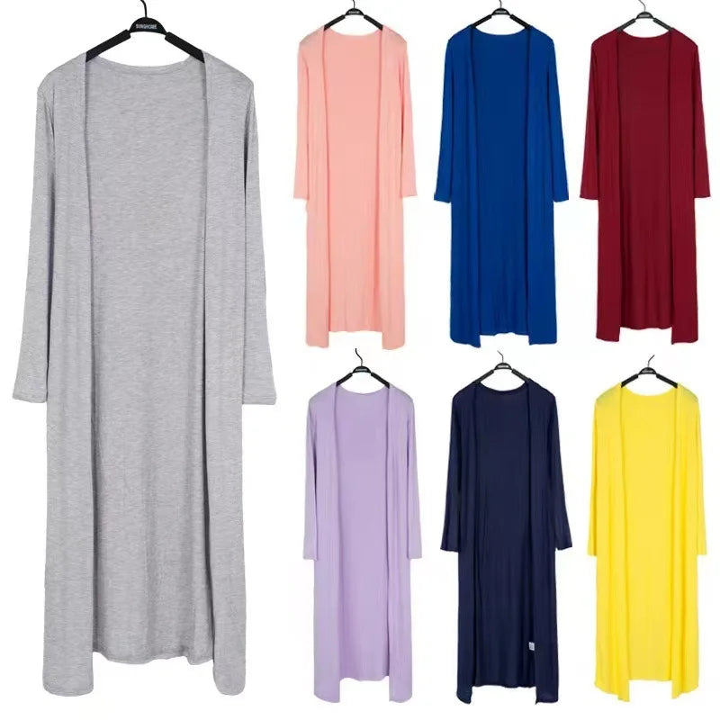 Long Cotton Cardigan Female Long Sleeve
