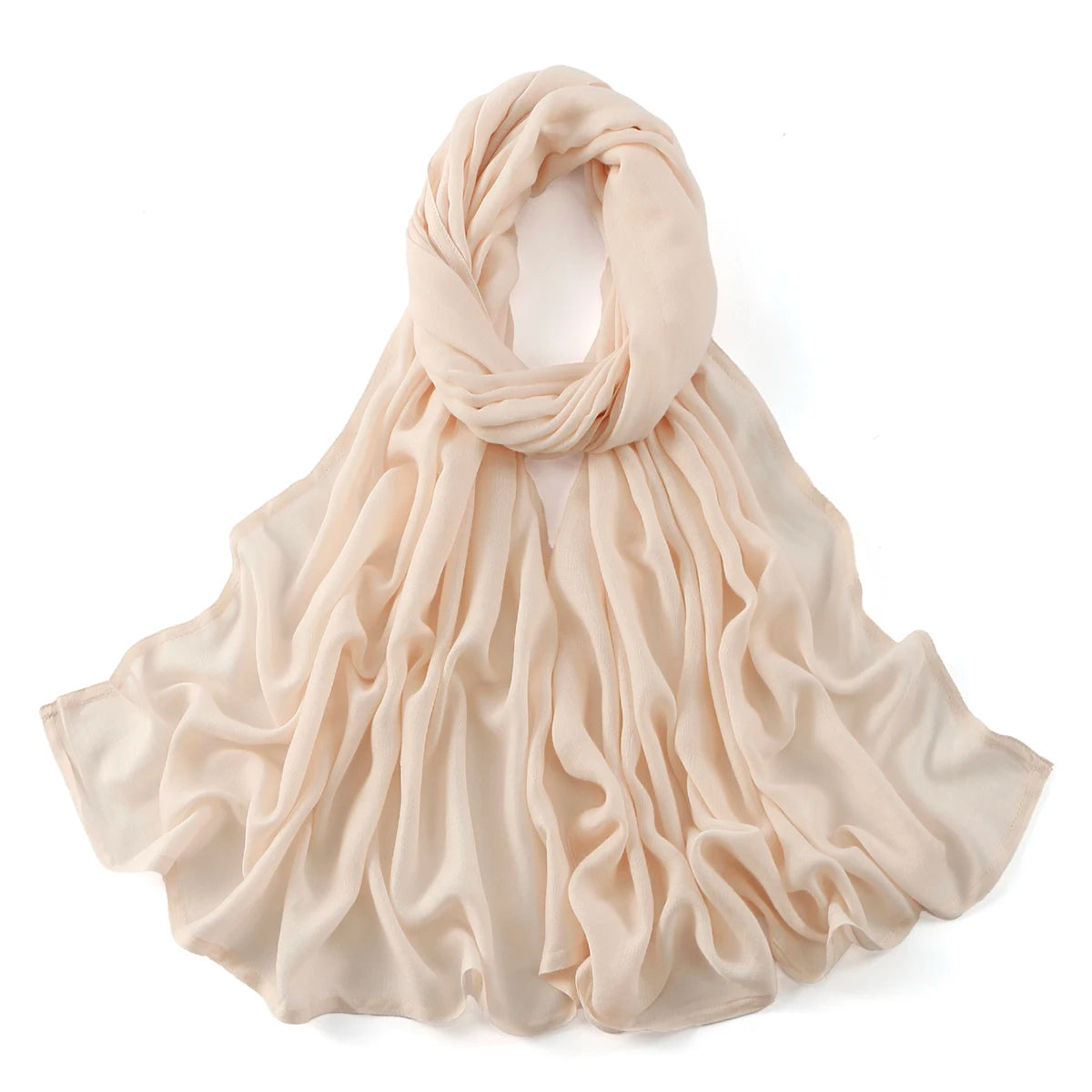 185*75cm Hijab Thin Plain Scarf