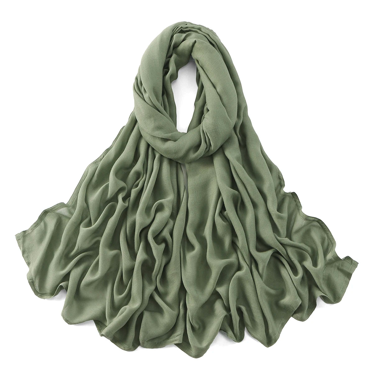 185*75cm Hijab Thin Plain Scarf
