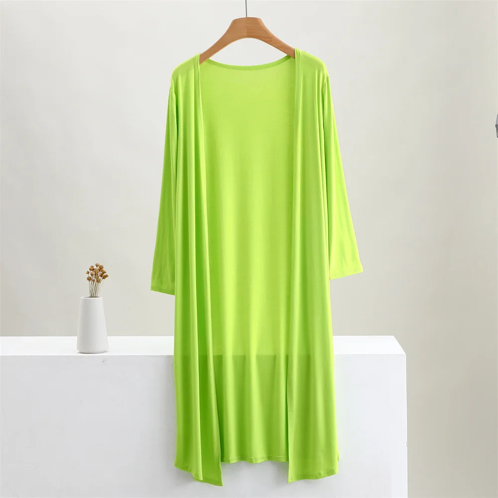 Long Cotton Cardigan Female Long Sleeve