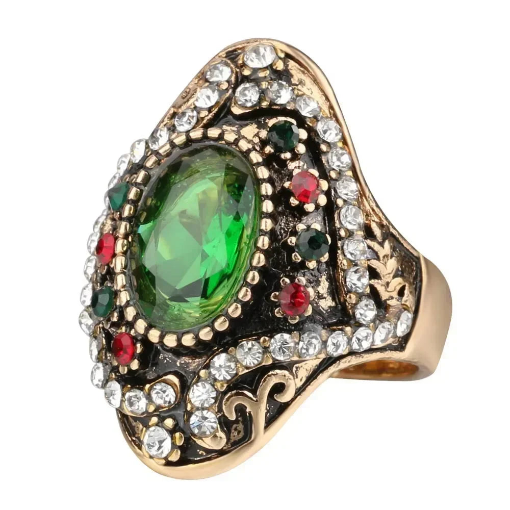 Vintage Middle Eastern Crystal Resin Turkish Jewelry Accessory