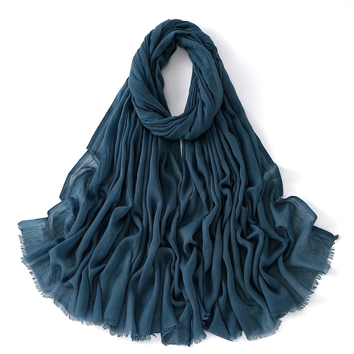 Cotton Rayon Hijab Solid Color