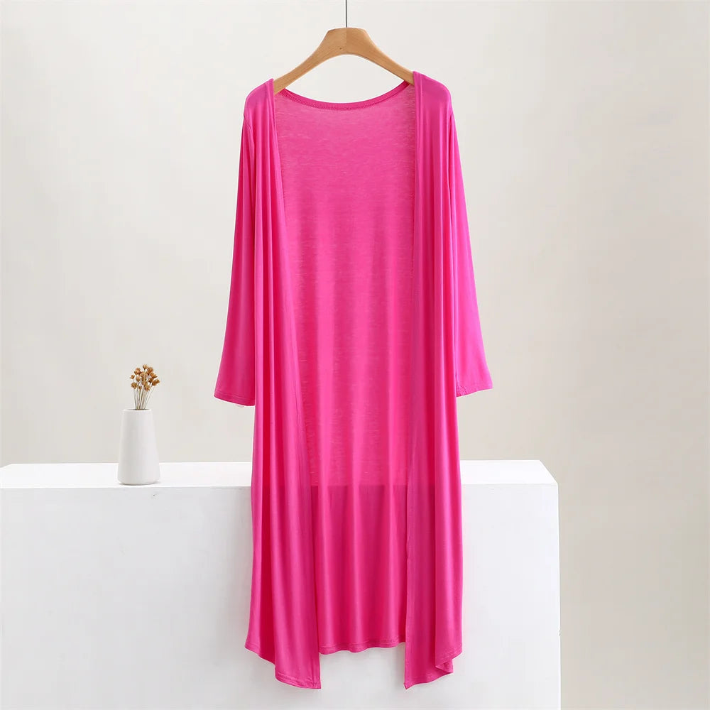 Long Cotton Cardigan Female Long Sleeve