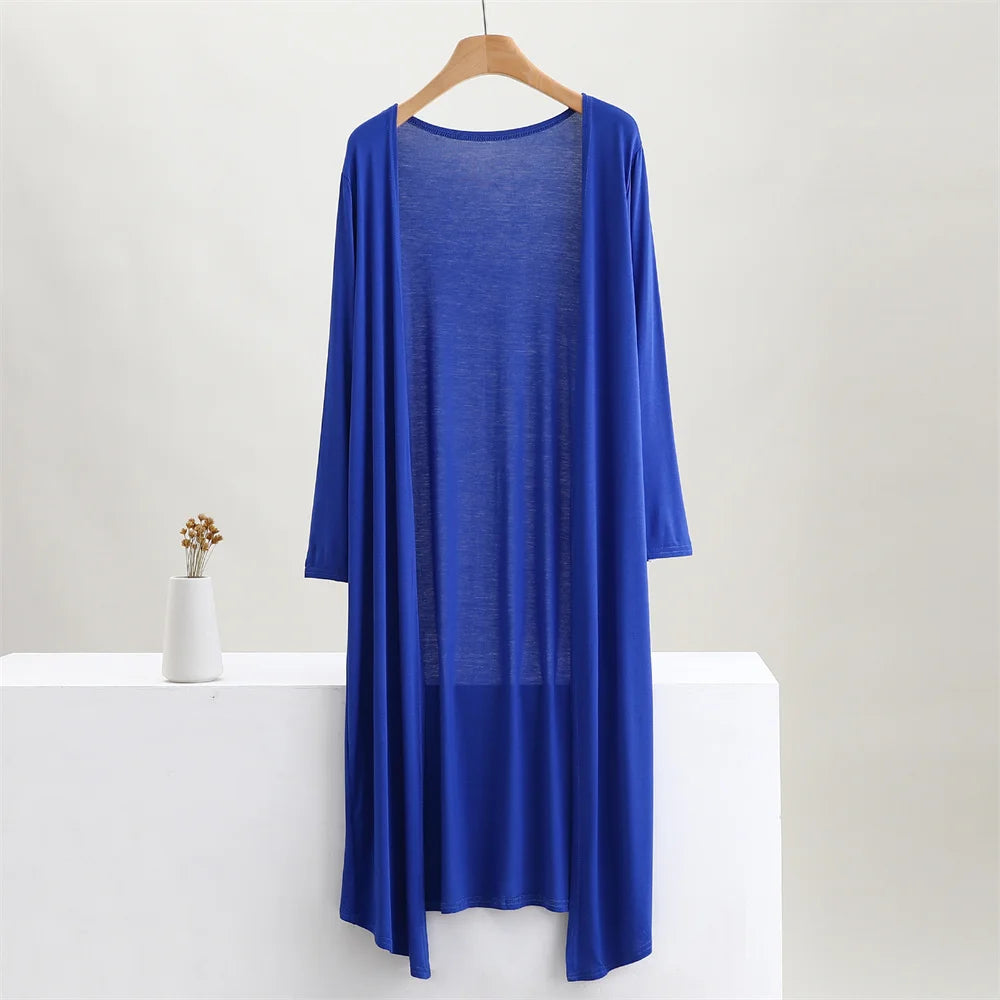 Long Cotton Cardigan Female Long Sleeve