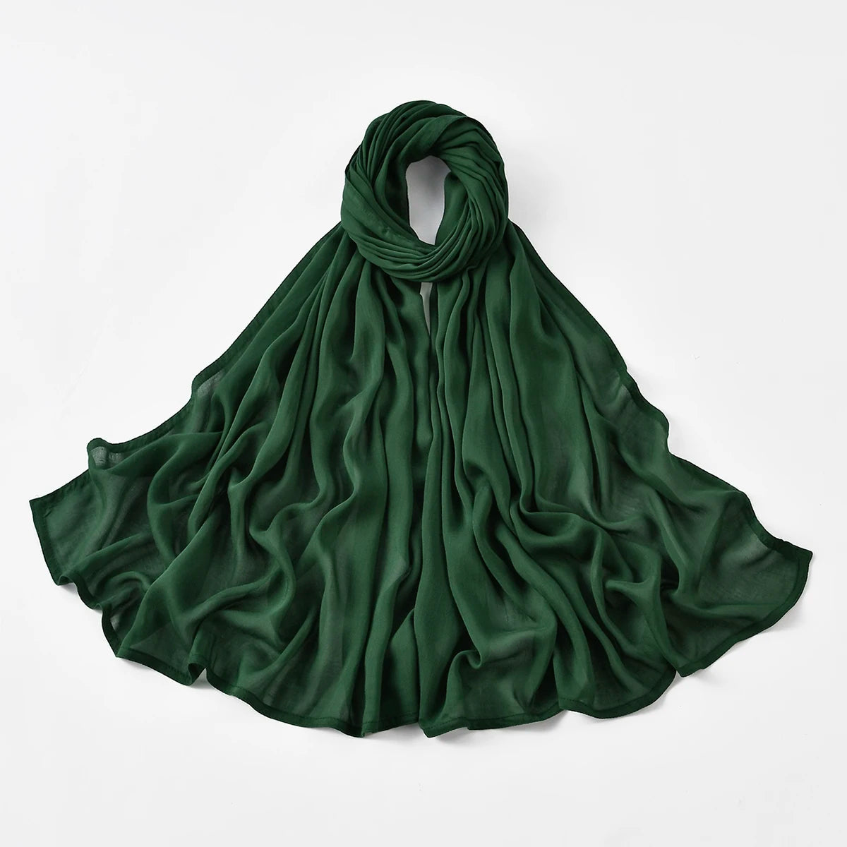 Thin Plain Shawls Soft Viscose Rayon Headscarf