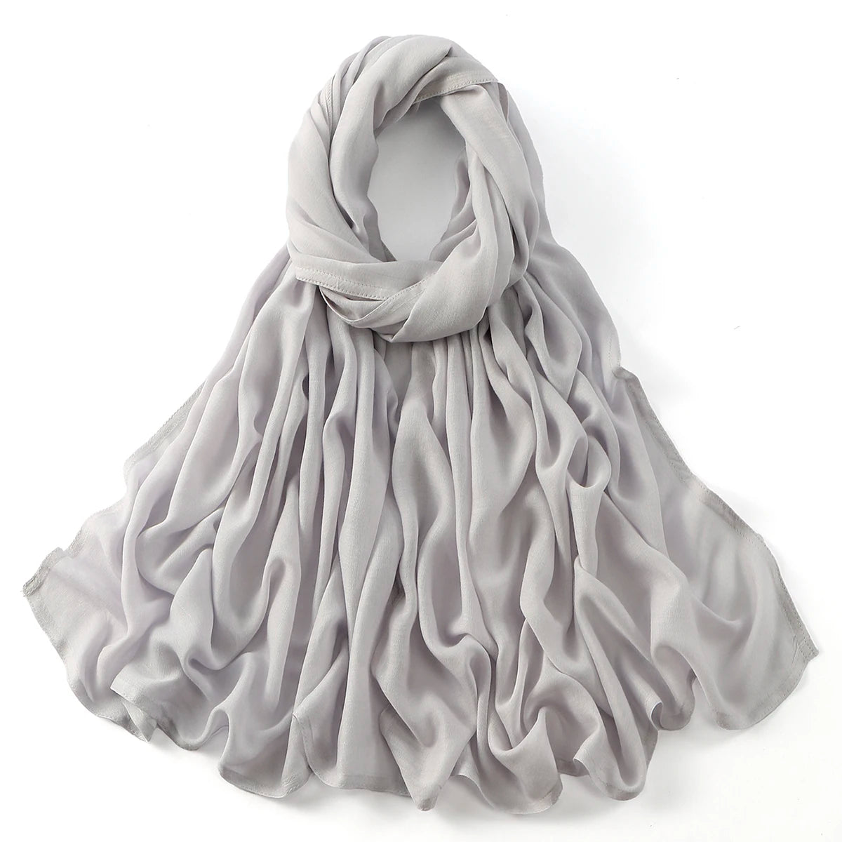 185*75cm Hijab Thin Plain Scarf