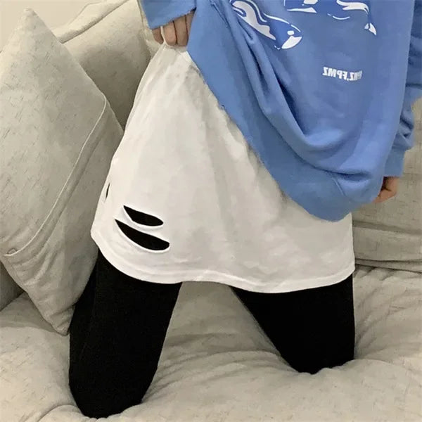 Skirt Bottoming Sweatshirt Fake Bottom
