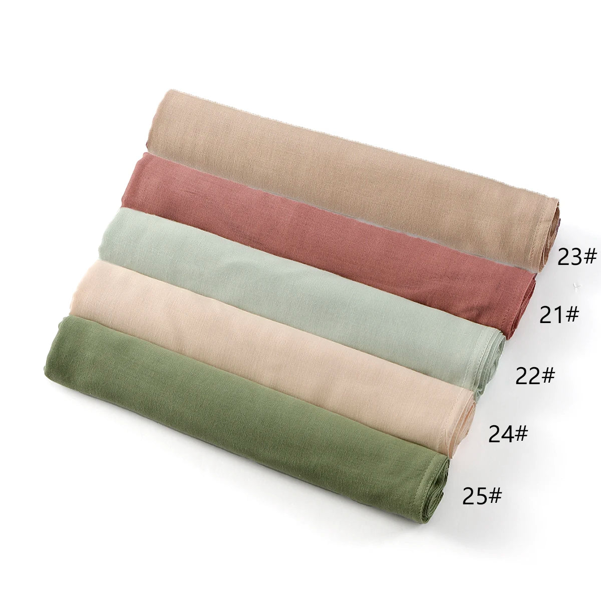 185*75cm Hijab Thin Plain Scarf