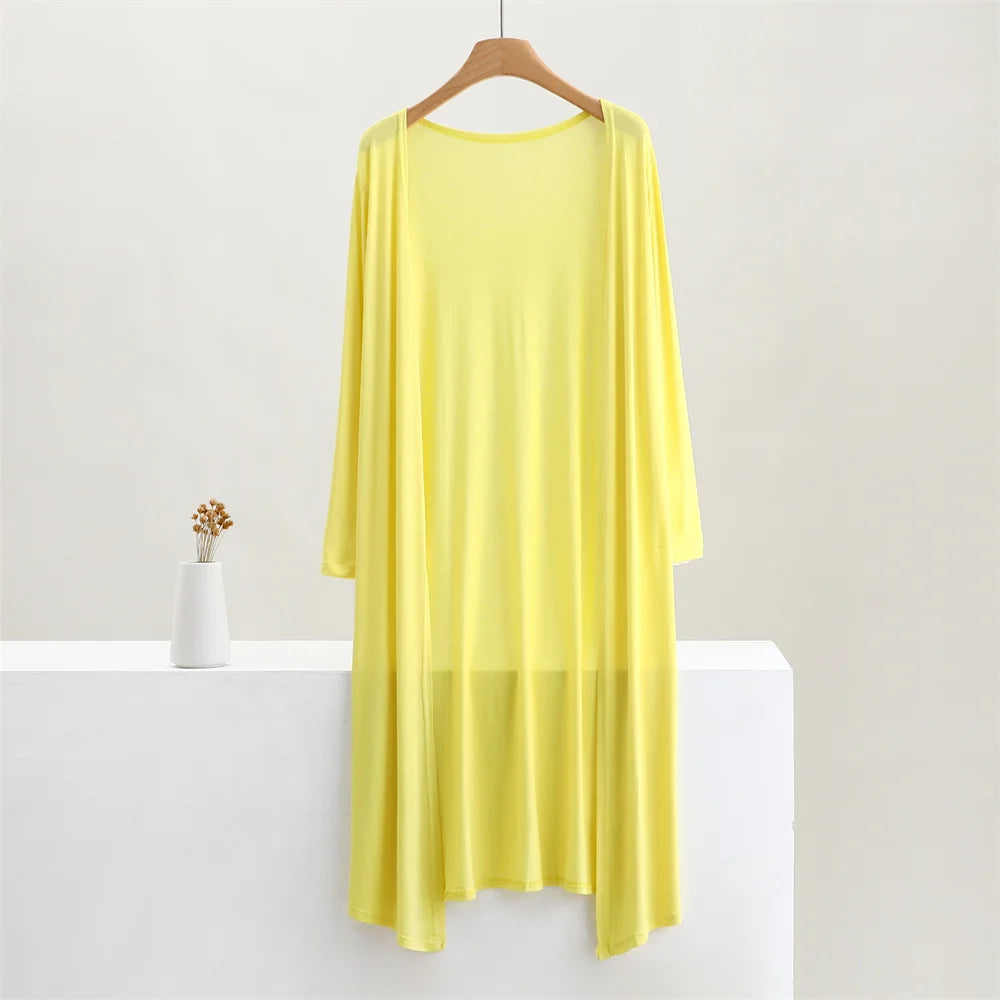 Long Cotton Cardigan Female Long Sleeve