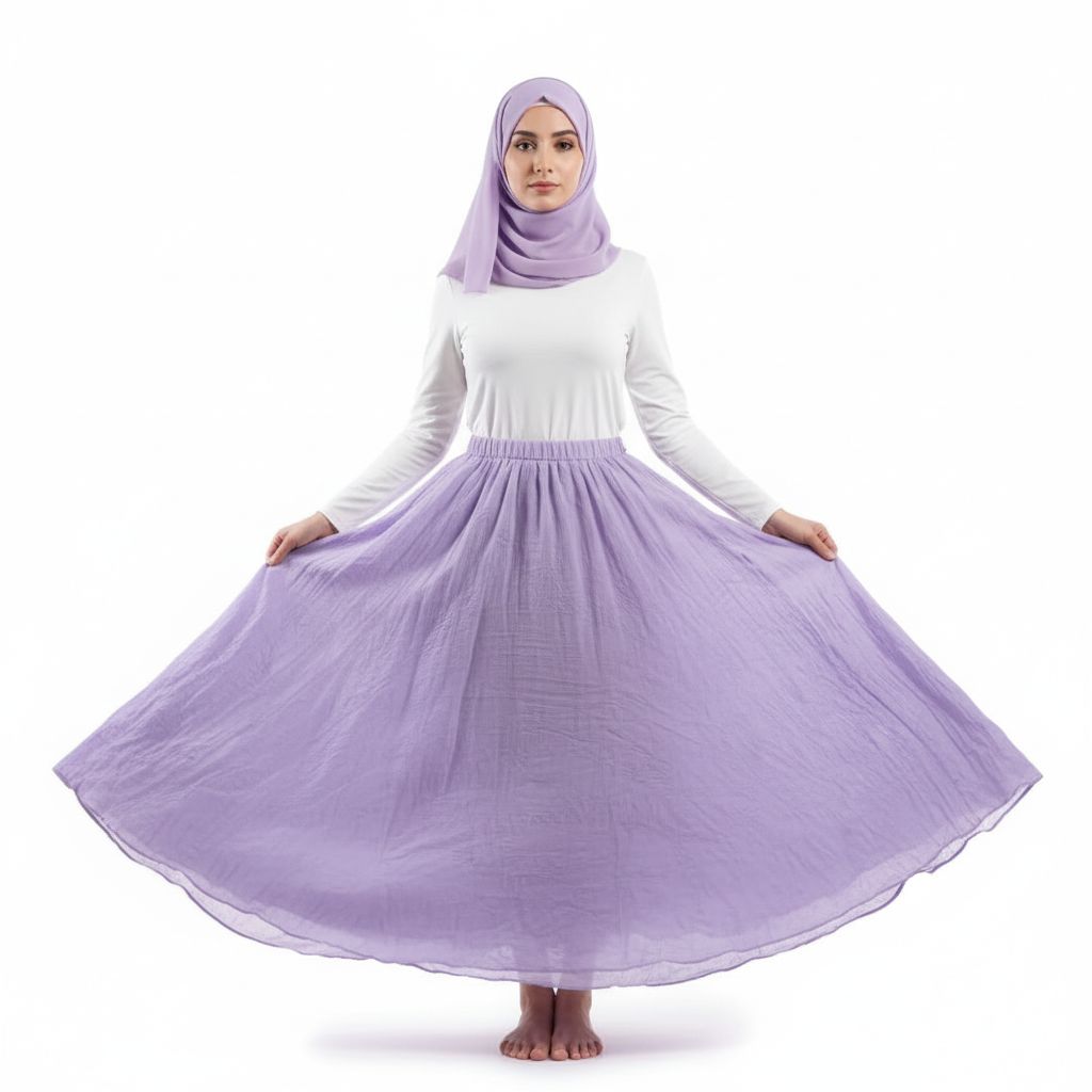Summer Elegant High-Waist Linen Skirt