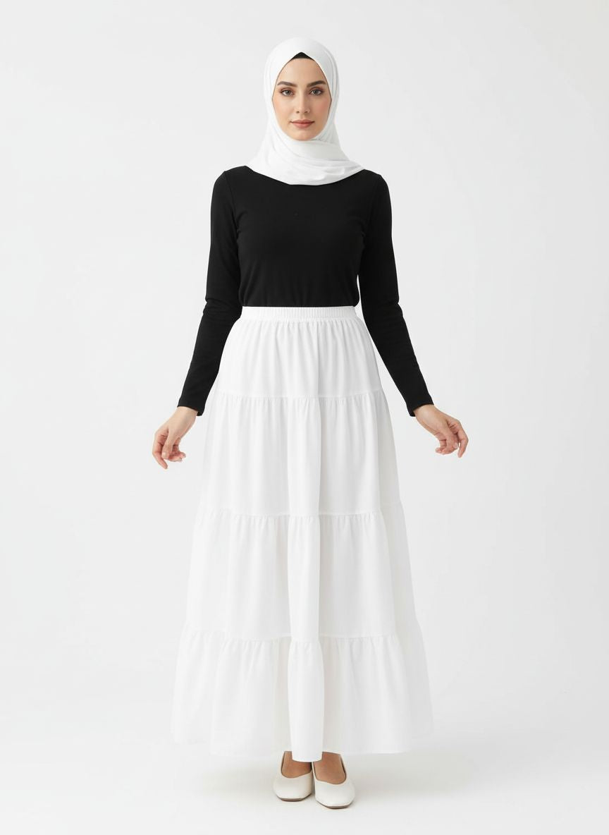 Casual Holiday Solid Color Maxi Skirt