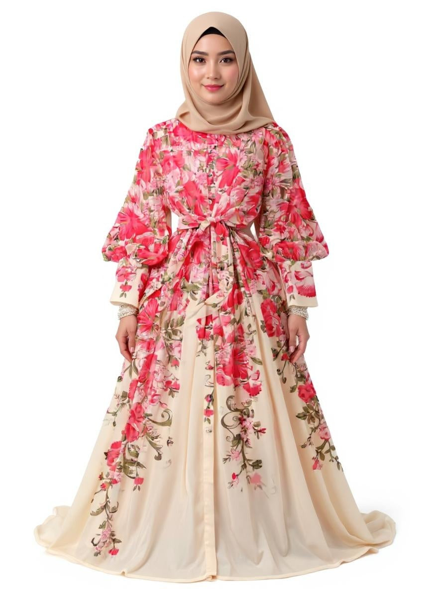 French Style Chiffon High Waist Dresses