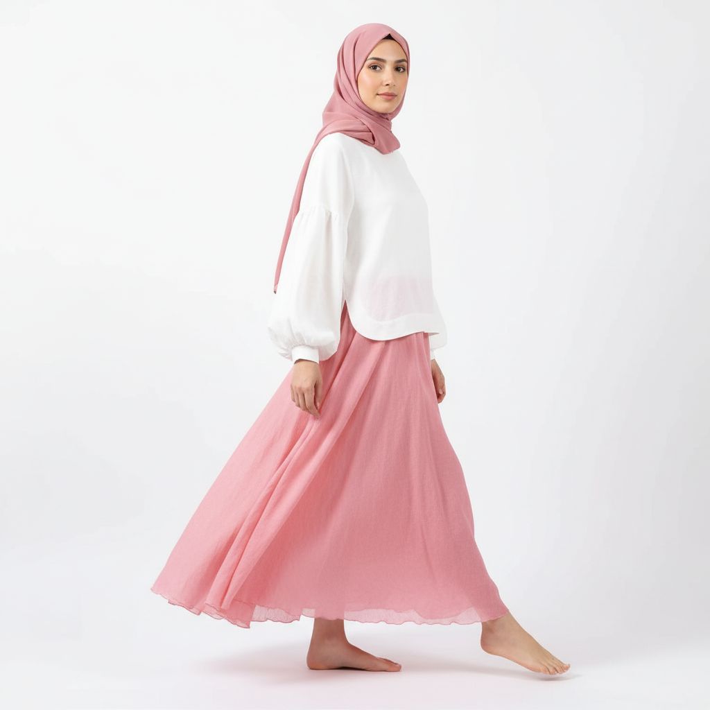 Summer Elegant High-Waist Linen Skirt