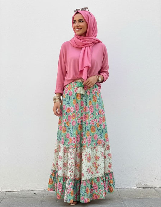 Summer Street Style Ruffle Skirt