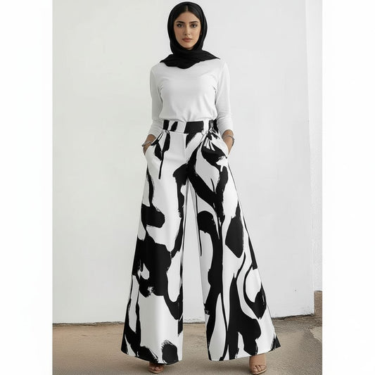 Streetwear Graffiti Wide Leg Pants