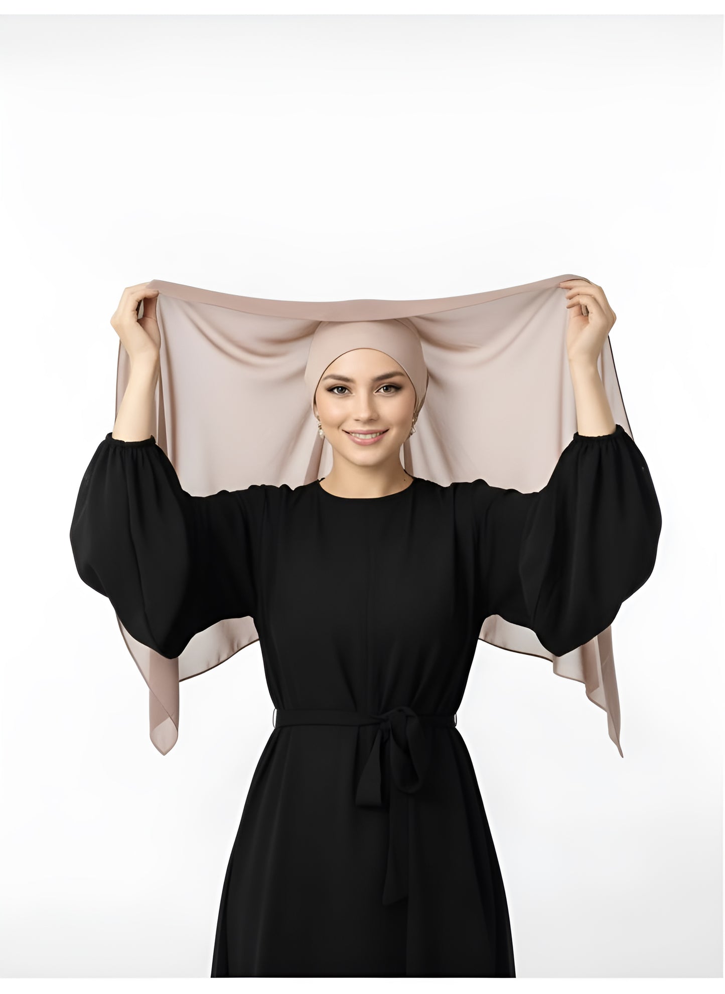 Instant Hijab with Built-in Magnets - Easy Wear