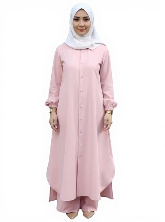 2 piece Set Long Sleeve Shirt Set Causal Pants Suits