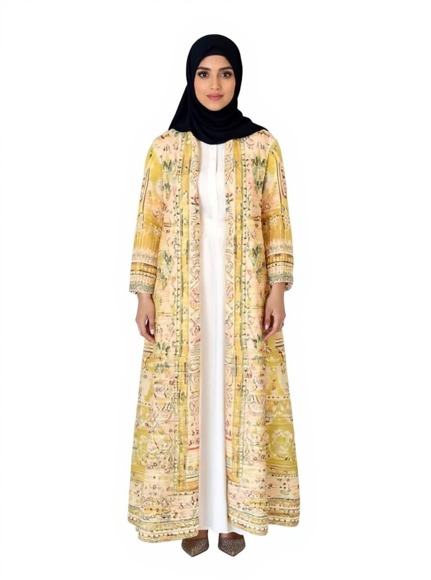 Printed Robe Kaftan Long Sleeve