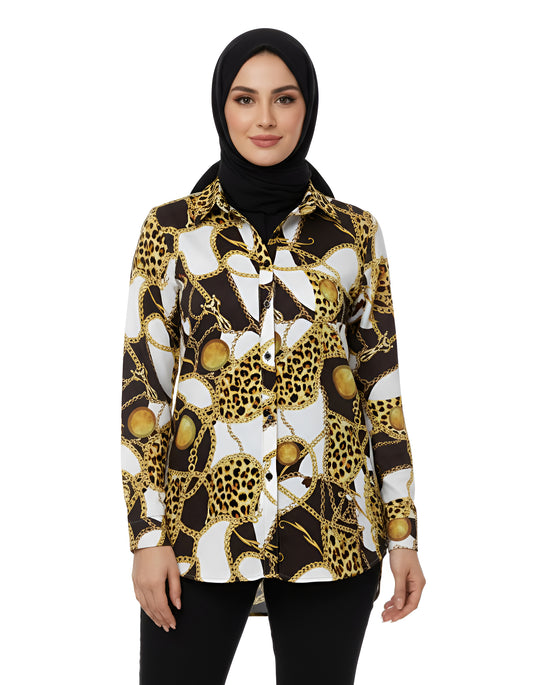 Trendy Women’s Printed Blouse