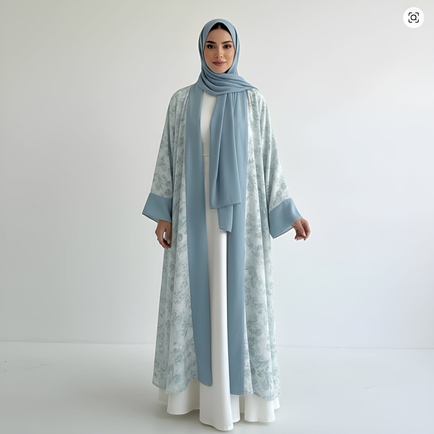 Elegant Floral Kaftan