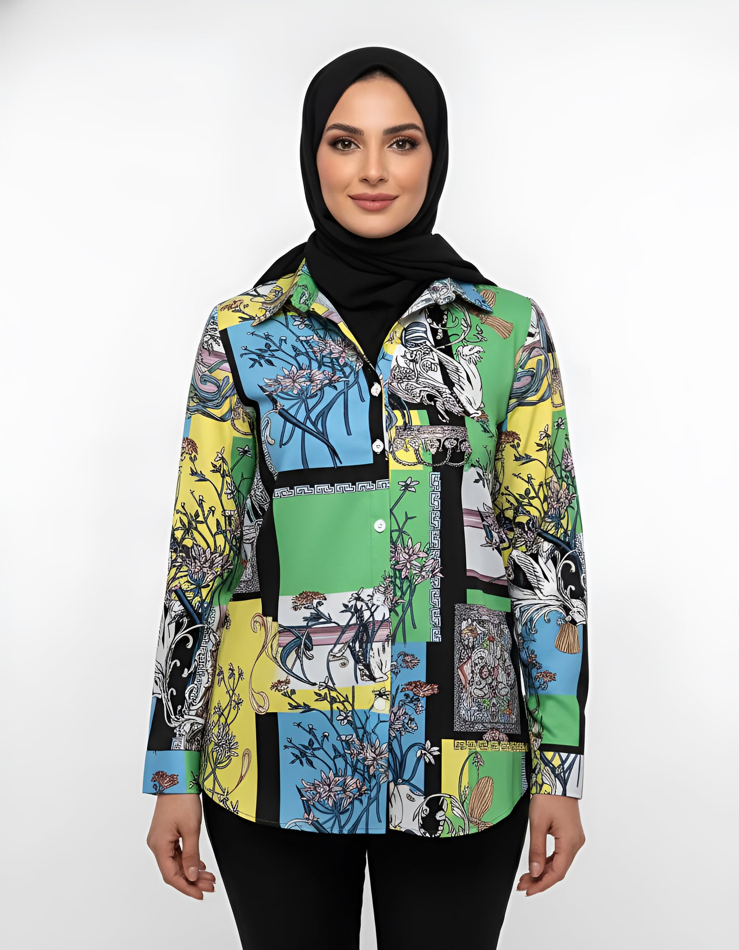 Trendy Women’s Printed Blouse